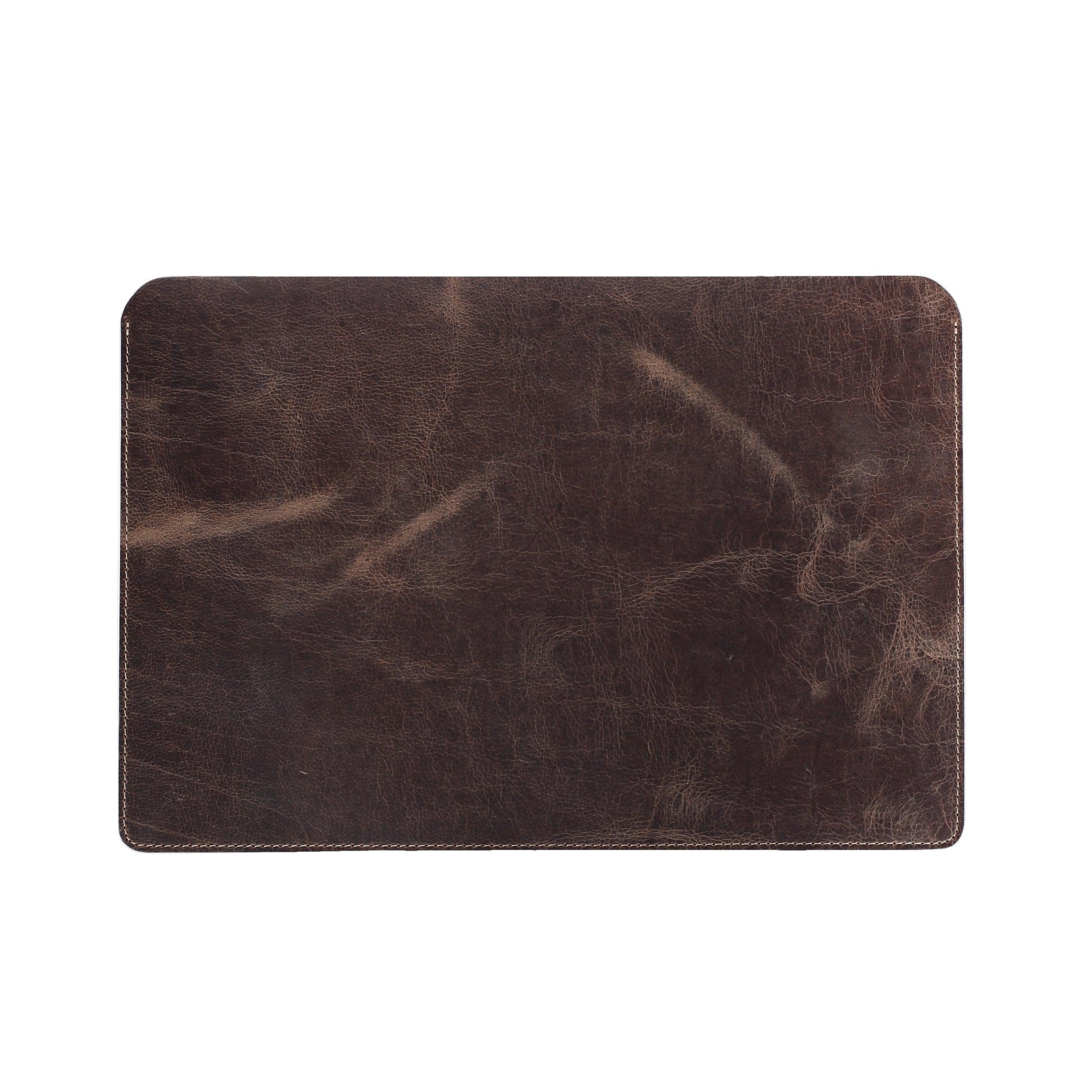 Genuine Leather Apple MacBook Pro 14 and 16 16.2 Inch Brown Leather Sleeve Cover-1