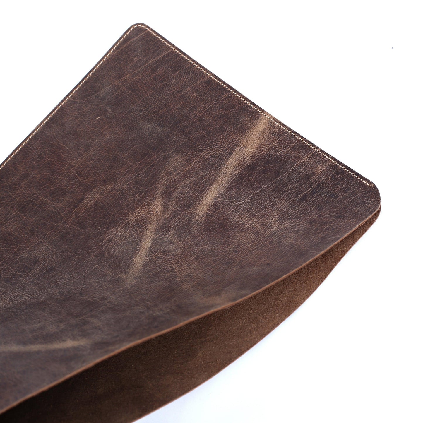 Genuine Leather Apple MacBook Pro 14 and 16 16.2 Inch Brown Leather Sleeve Cover-2