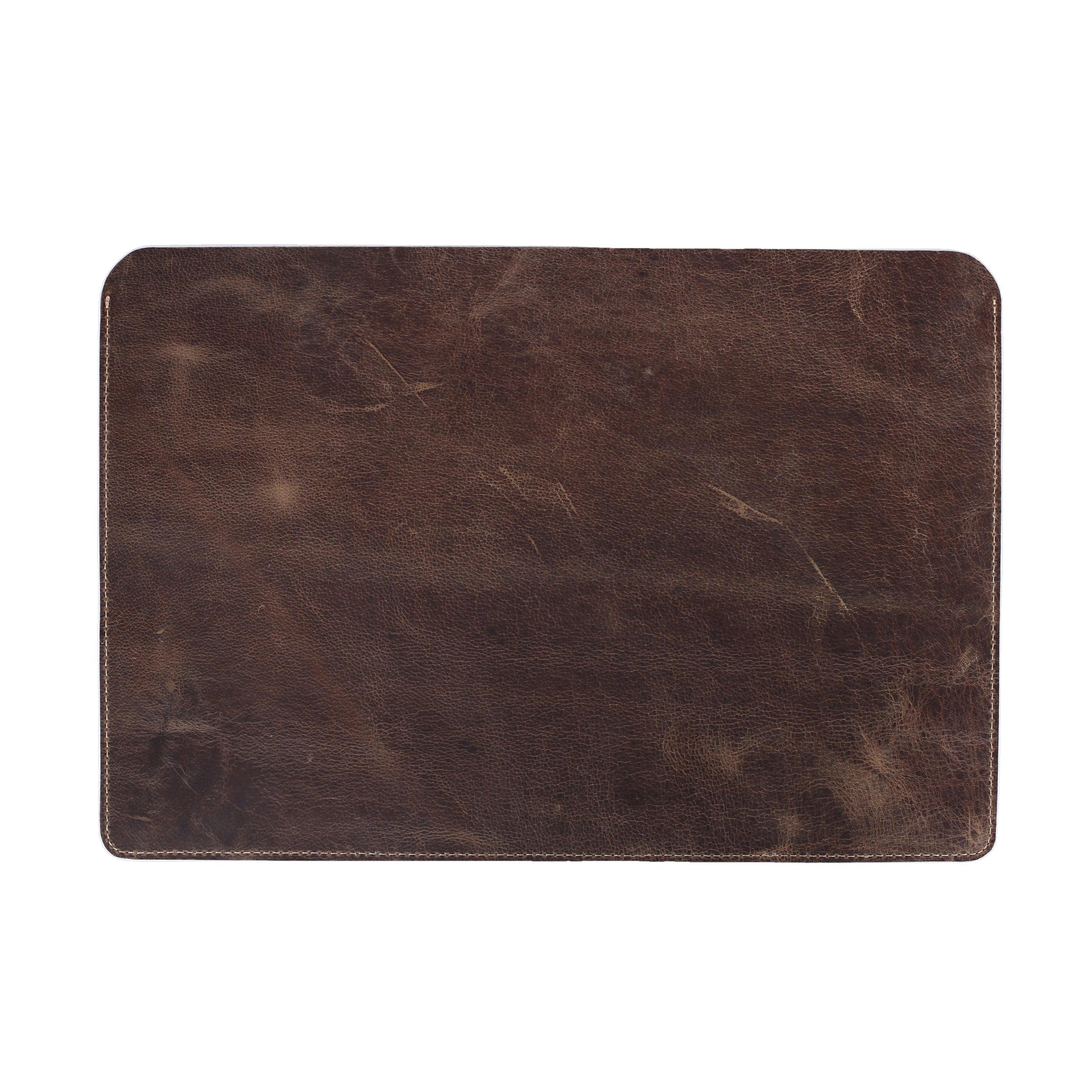 Genuine Leather Apple MacBook Pro 14 and 16 16.2 Inch Brown Leather Sleeve Cover-0